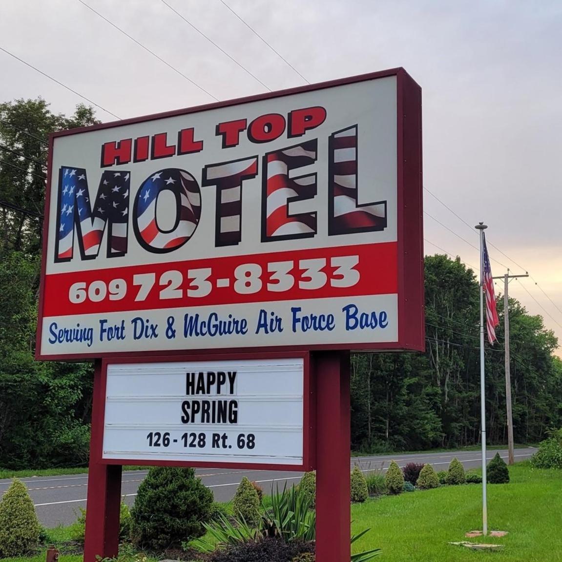 Hill Top Motel Wrightstown Bagian luar foto